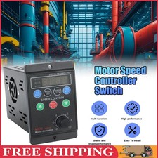 750W Single To 3 Phase VFD Variable Frequency Drive 110V 220V Converter AC Motor
