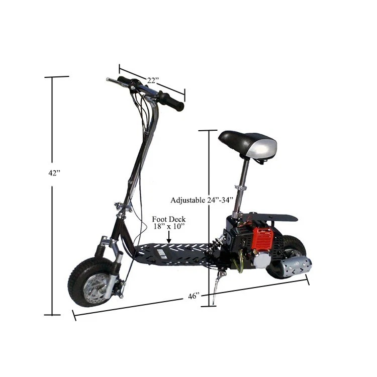 New 2026 Blaze 49cc 2-Stroke On-Off Road Gas Motor Scooter, 38 mph