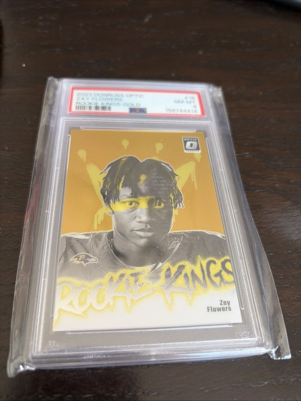 2023 Donruss Optic Zay Flowers #16 Rookie Kings gold 04/10 PSA 8 Rare Limited 🔥