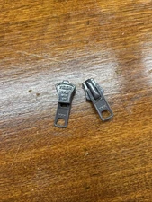 YKK #10 Vislon, Metal Zipper Pull - Brown; 2 Pack (Molded Tooth Chain)