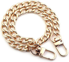 Purse Strap DIY Alloy Flat Purse Chain Strap Crossbody Bag Chain for Handbags w