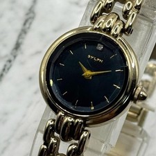 CITIZEN Sylph 5420-F42279 Quartz Cut Glass Silver Gold Dark Navy Ladies Watch