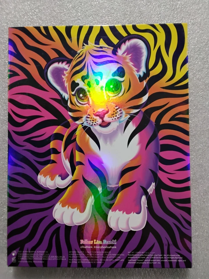 Paleta de sombras de ojos Morphe X Lisa Frank 35B Artistry Rainbow Forrest The Tiger nueva Foto 4 de 4