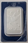HOLY LAND MINT DOVE OF PEACE 100 GRAM .999 FINE SILVER BAR IN ASSAY SKU IL000553