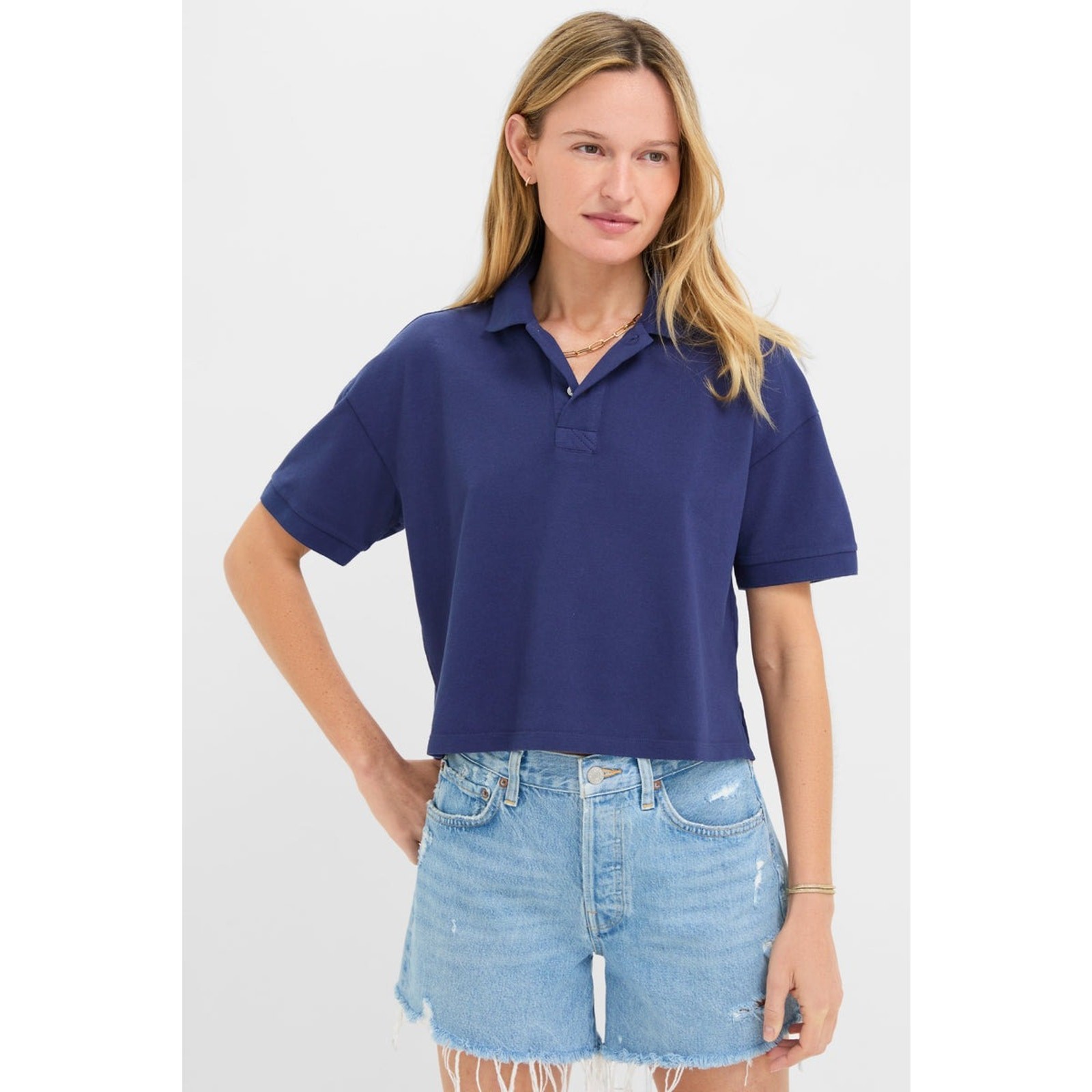 TUCKERNUCK Navy Pique Holmes Boyfriend Polo Size XL NWT Retail $98 Tuckernuck