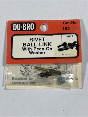 #ad Du Bro Rivet Ball Link with Peen On Washer #182 $7.99