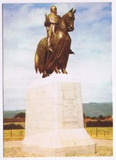 Postcard Statue Of King Robert The Bruce Bannockburn Scotland UK