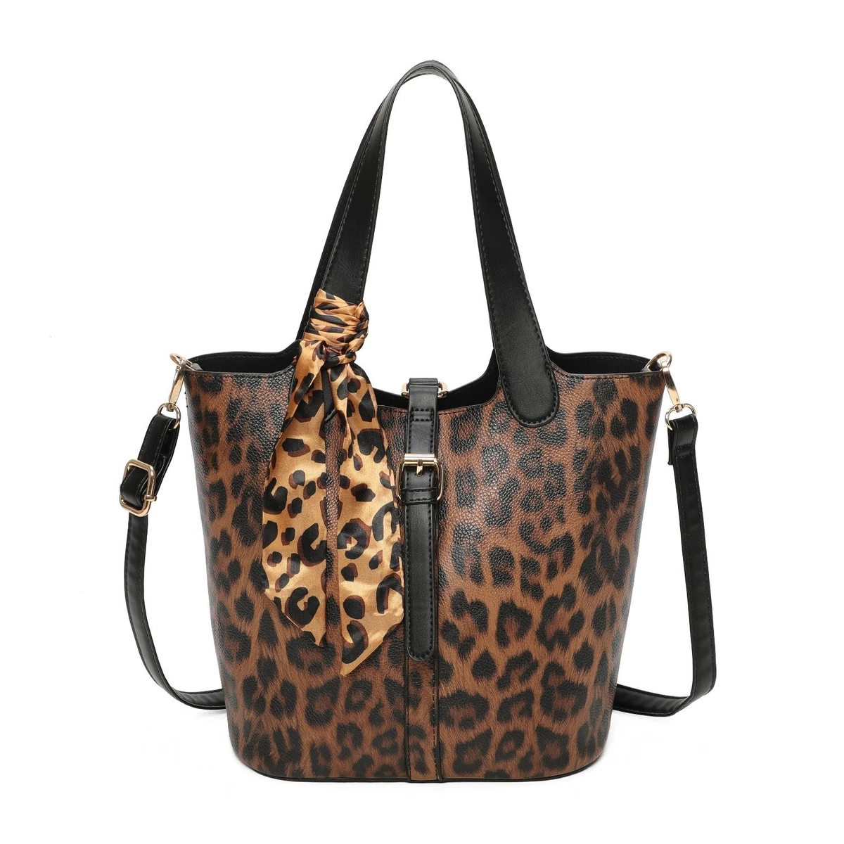 Sac à Main Femme Lionel Imprimé Animalier – Avec Pompon