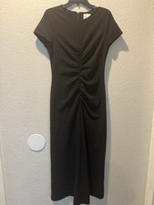 Reformation Black Scrunch Maxi Dress Size Medium