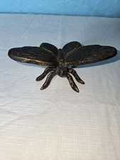 Byttrrfly Cast-Iron Sculpture Insect Bugs Decor 5 X 2.5 X 2.5 Inches