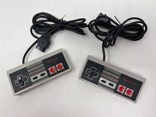Lot of 2 OEM Original Nintendo NES Controllers Tested & Works!