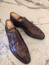 Berwyck 1707 Cordovan Leather Oxblood Monksrap With JR Sole UK10
