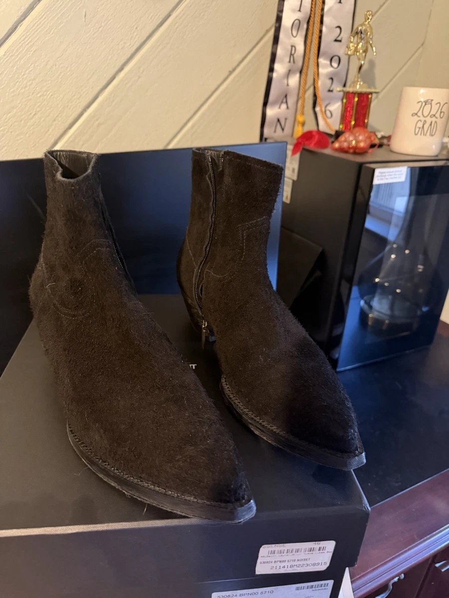 Saint Laurent Zip Suede Boots for Men for Sale | Shop New & Used
