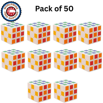 QIYI MINI 3X3 (3.0CM) Non-Magnetic Stickerless Cube - (Pack of 50)