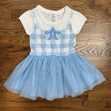 The Wizard of Oz Blue and White Checkered Dorothy Dress with Tulle Skirt 18 Mths