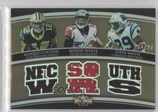 2010 Triple Threads Relic Combos Sepia 14/27 Marques Colston Roddy White 2r7