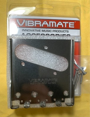 Vibramate V5-TEV Stage II Scalloped Ashtray Telecaster Bridge for Bigsby Tele