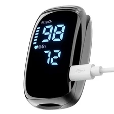"Finger Pulse Oximeter, Fingertip Blood Oxygen Saturation with Pulse Monitor, ..