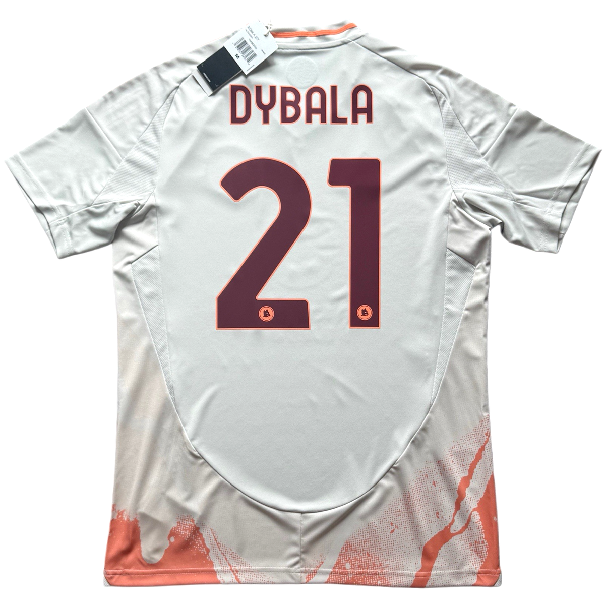 2024/25 AS Roma Away Jersey #21 Dybala Medium adidas Soccer Riyadh