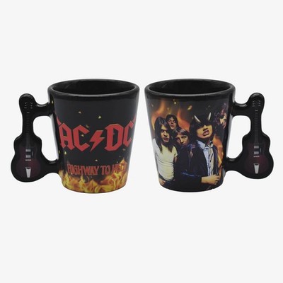 AC/DC Shot Glas - mit Gitarrengriff - ACDC Highway to Hell  - 4 CL