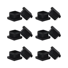 1" 1x1 Square Tube End Cap Plastic Plugs 12Pcs, 1"x1" 1 Inch Tubing...