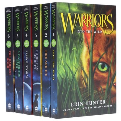 Warrior Cats: Series 1 The Prophecy Begins 6 Books Collection Set- Ages 8-12-PB