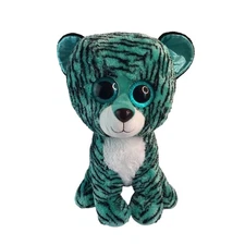 Ty Beanie Boos Tess Teal Tiger Plush Jumbo 17" Justice Exclusive Stuffed Toy