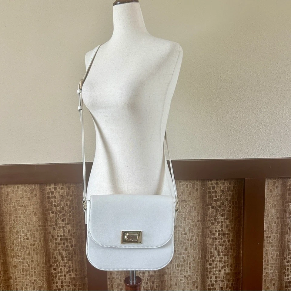Bolso de hombro Furla $478 pequeño de cuero blanco 1927 con herrajes en tono dorado Foto 3 de 4