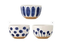 Bloomingville Linora Schalen 3er Set Blau   S...