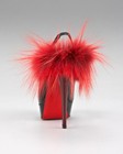 100% AUTH NEW WOMEN LOUBOUTIN LADY FUR 150 PATENT SLINGBACKS PUMP/HEEL US 9.5 — photo 3