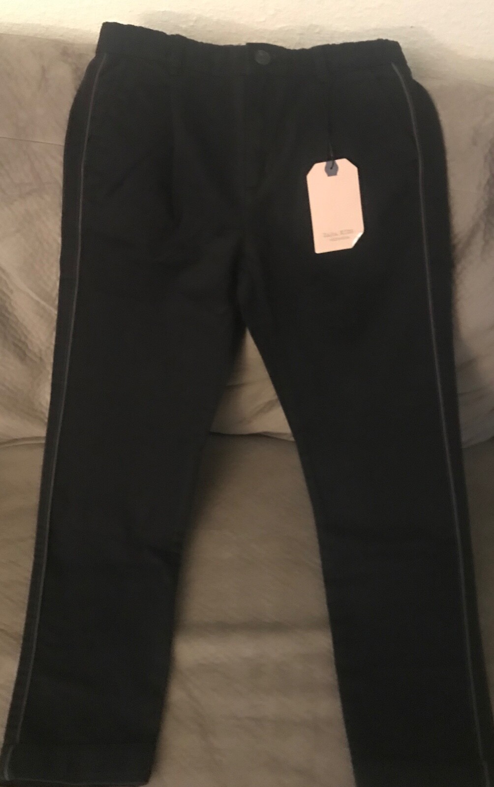 ZARA Kids Boys Black Chinos Pants with Piping Size 10 Years | eBay