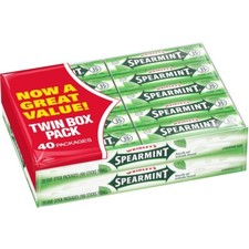 Wrigley's Gum, Spearmint, 5 Count Pack of 40 