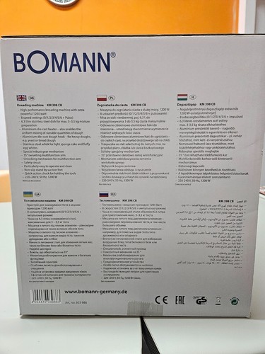 Bomann KM 398 CB Mixer Impastatrice 1200W Rosso - Foto 5 di 5