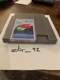 The Black Bass NES Cartridge Tested Authentic and Box