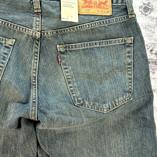 NWT - Levi's 559 Relaxed Straight Blue Jeans - Men's 32x32 - Picture 12 of 18
