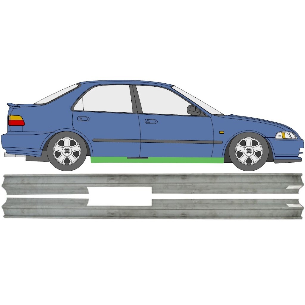 HONDA CIVIC EG9 4 DOOR SALOON 1991-1995 SILL REPAIR PANEL ROCKER PANEL / PAIR