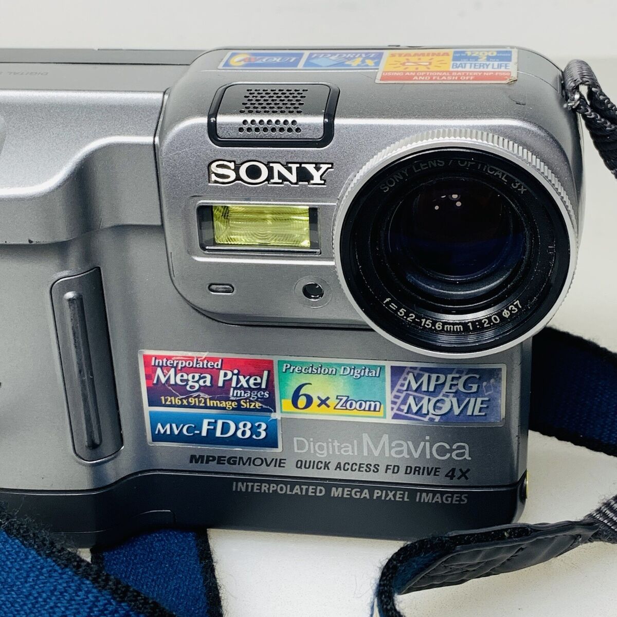 Vintage Sony Digital Mavica Mvc-fd83 With Battery Untested Vintage Sony Digital Mavica Mvc-fd83 With Battery Untested