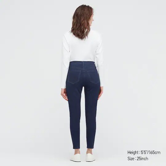 UNIQLO WOMEN HIGH RISE SKINNY FIT ANKLE LENGTH JEANS W28 New With