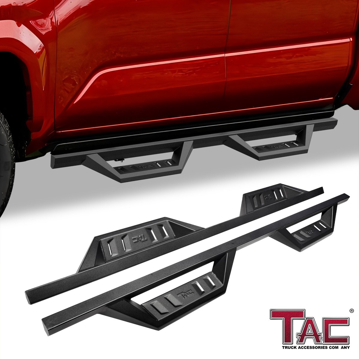 TAC Sidewinder Running Boards Hoop Steps For 2005-2023 Toyota
