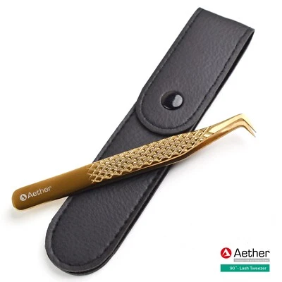 Aether® Eyelash Extension Volume Isolating Individual Tweezers Diamond Grip