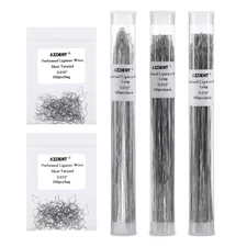 AZDENT Dental Ortho Wires Preformed Ligature Ties Long Short Twist 100pcs/Pack