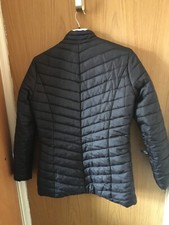 Avon Size 10 Black Puffer Long Sleeve Jacket Pockets Zip Closure