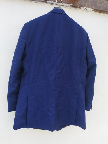 Duchamp London Jacket Mens 44R Blue Blazer Wool Mohair Floral Lining - Picture 3 of 7
