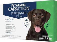6 Tablets PetArmor Oral Flea Medication Pills For Dogs Medium & Large Dog