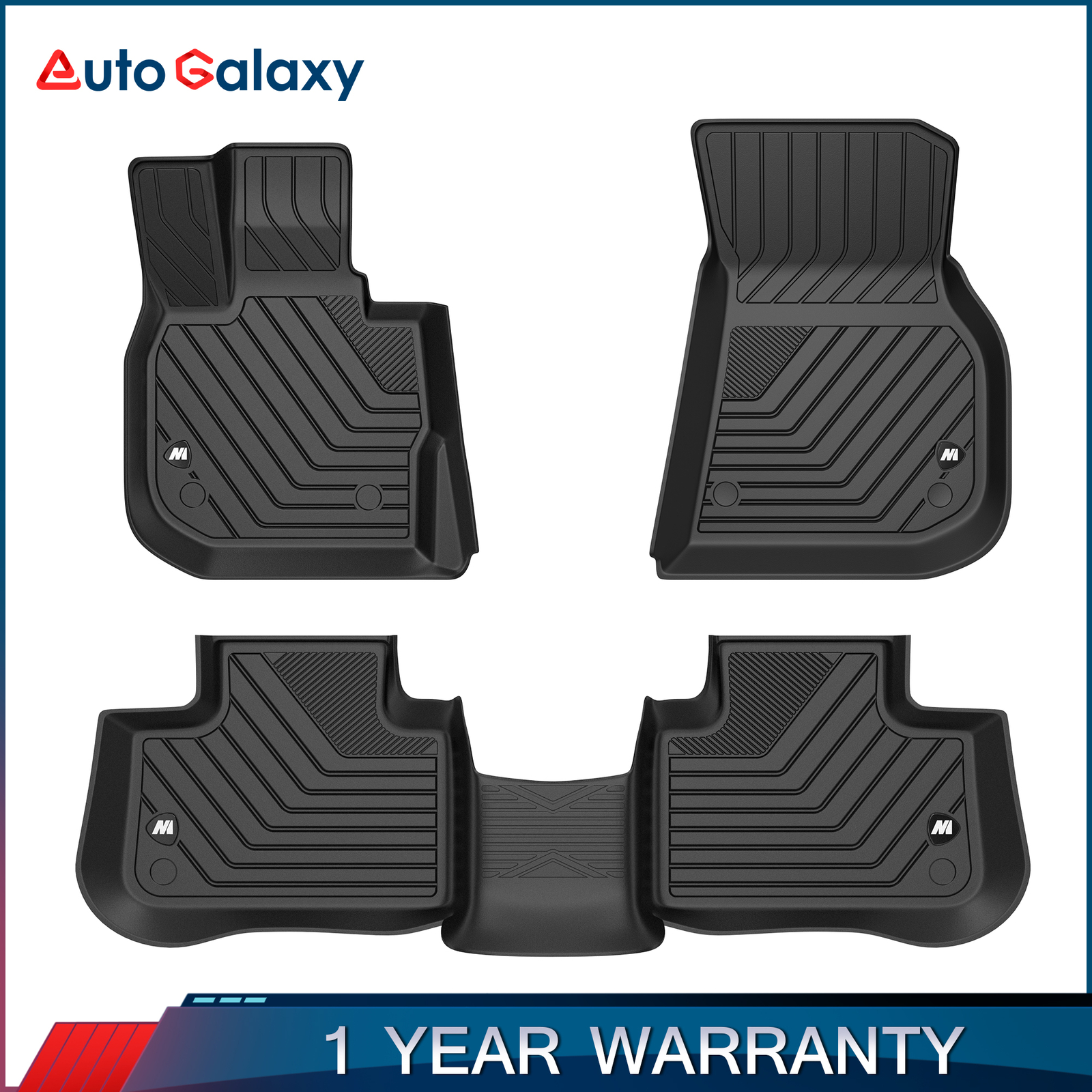 3PCS 3D Floor Mats TPE Liners For 20182023 BMW X3 20192023 X4 Carpet