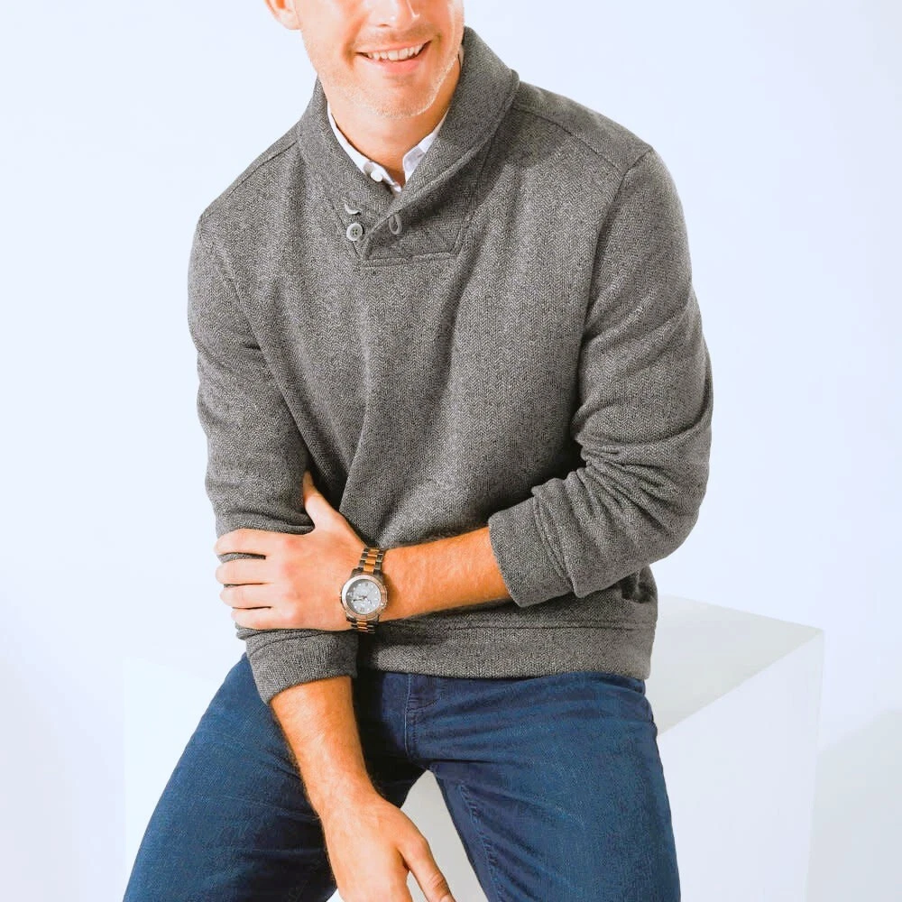 Shawl neck sweatshirt new arrivals
