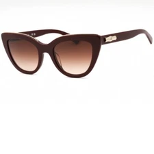 Longchamp Paris Burgundy Cat Eye Sunglasses Brand New In Case