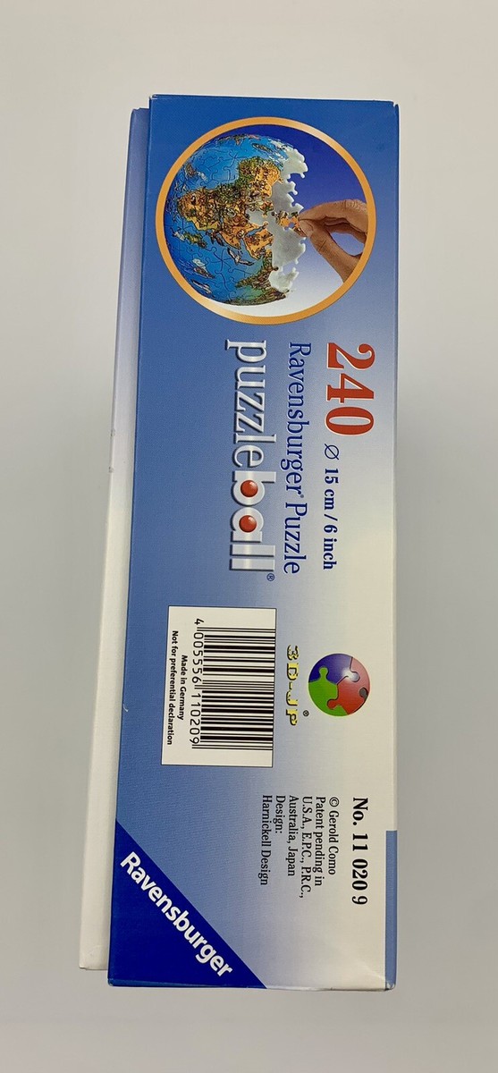 Ravensburger Kinderglobus Puzzleball – 240 Teile, Englisch, 3D-Puzzle Für Kinder Ab 10 Jahren