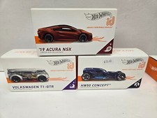 New In Box Hot Wheels ID Cars '19 Acura NSX, Volkswagen T1-GTR, HW50 Concept 1