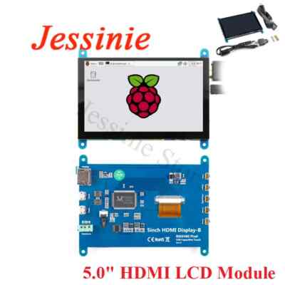 5'' HDMI Capacitive Touch Screen LCD Display 800x480 for Raspberry Pi